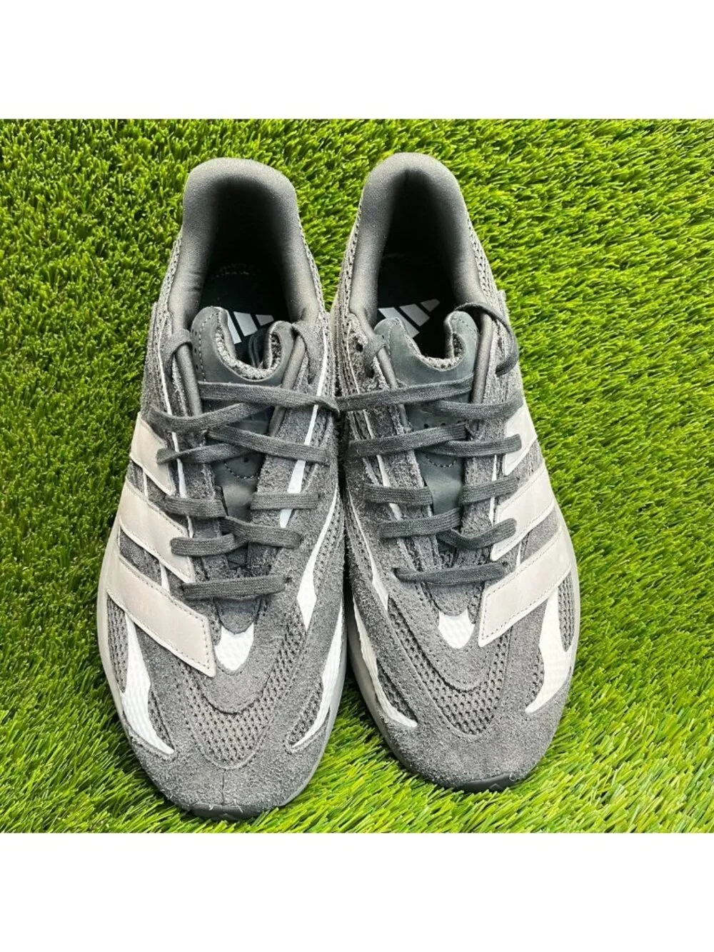 Adidas Lightblaze Mens Size 10.5 Carbon Gray Athletic Running Shoes Sneakers